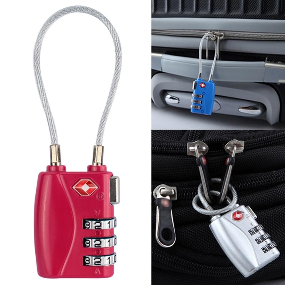 JASIT Heavy Duty TSA Approved Luggage Lock Durable Zinc Alloy 3 Digit Combination Padlock 15