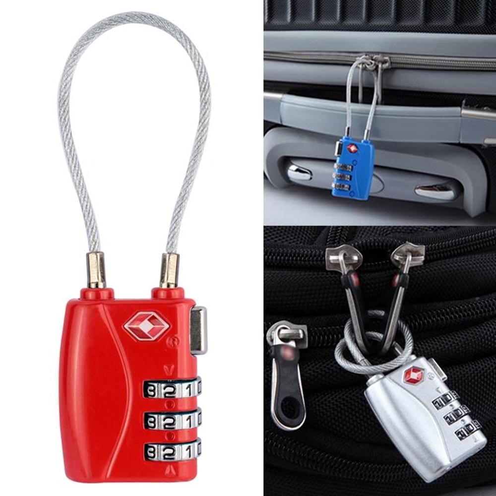 JASIT Heavy Duty TSA Approved Luggage Lock Durable Zinc Alloy 3 Digit Combination Padlock 16