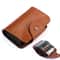 KB39 Elegant Genuine Leather Card Holder and Accordion Wallet Brown