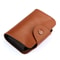 KB39 Elegant Genuine Leather Card Holder and Accordion Wallet Brown