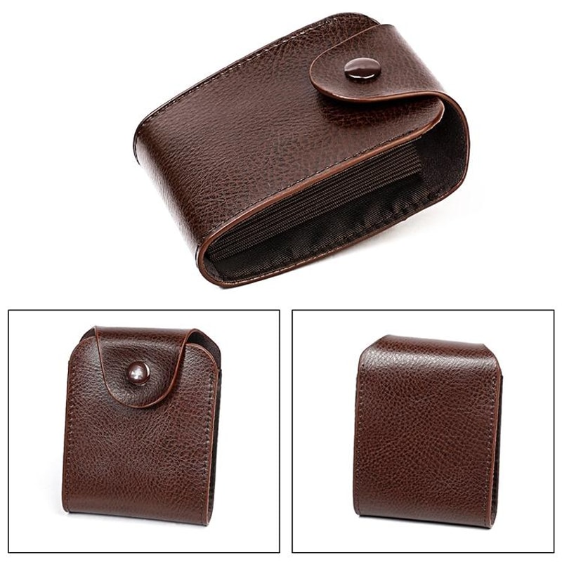 Genuine Leather RFID Card Holder Wallet with Bill Compartment