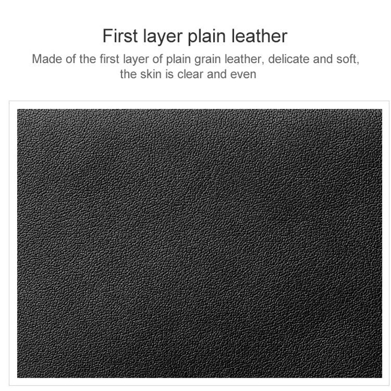 Genuine Leather RFID Card Holder Wallet with Bill Compartment