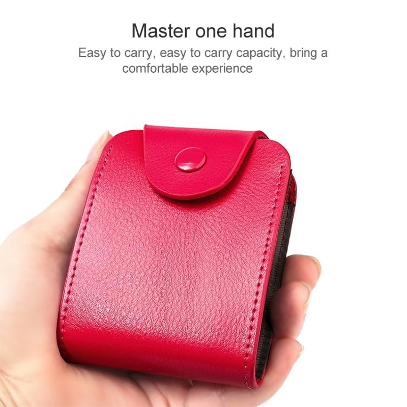Genuine Leather RFID Card Holder Wallet with Bill Compartment