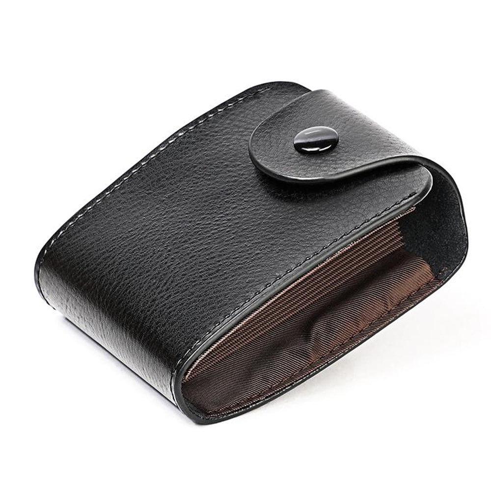 Genuine Leather RFID Card Holder Wallet with Bill Compartment