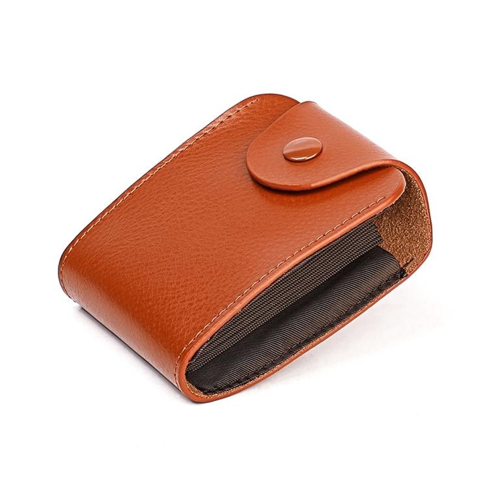 Genuine Leather RFID Card Holder Wallet with Bill Compartment