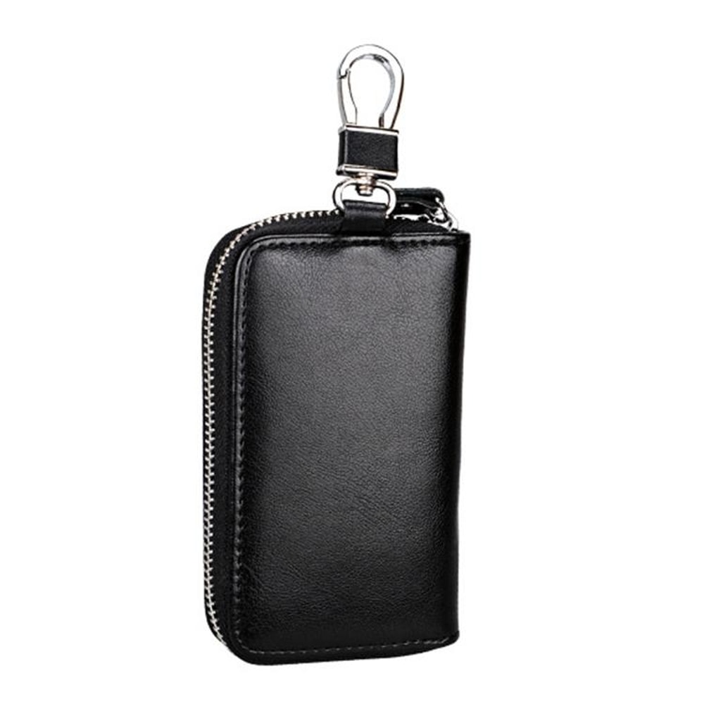 Elite Gear Leather Key and Wallet Belt Pouch Multi-functional Waist Hanging Travel Bag with Zipper Storage