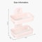Double Deck Wall Mounted Soap Holder Adhesive Bathroom Shelf