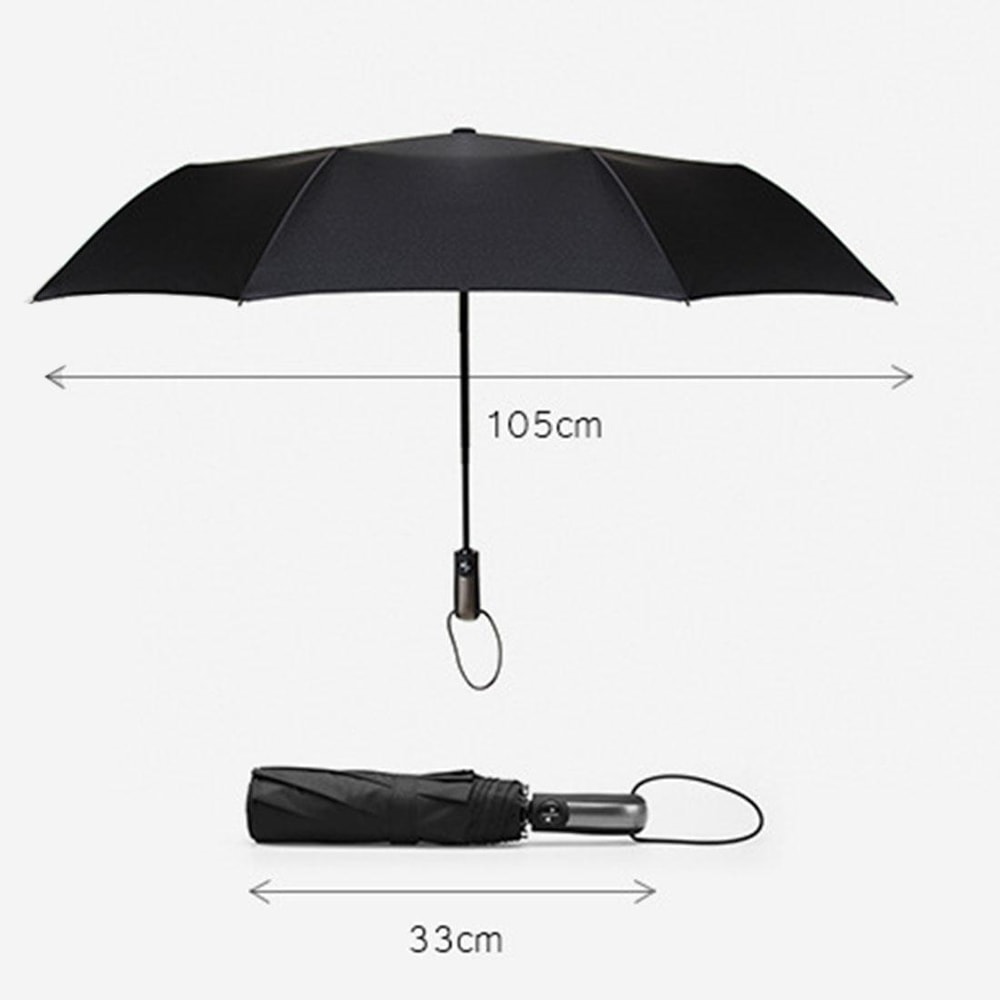 Automatic Compact Windproof Umbrella Three Folding Sun and Rain Umbrella