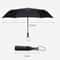 Automatic Compact Windproof Umbrella Three Folding Sun and Rain Umbrella