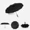Automatic Compact Windproof Umbrella Three Folding Sun and Rain Umbrella