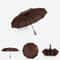 Automatic Compact Windproof Umbrella Three Folding Sun and Rain Umbrella