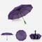 Automatic Compact Windproof Umbrella Three Folding Sun and Rain Umbrella