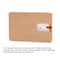 Maple U-Shaped Wooden Business Card Holder Slim Credit Card and ID Case Organizer