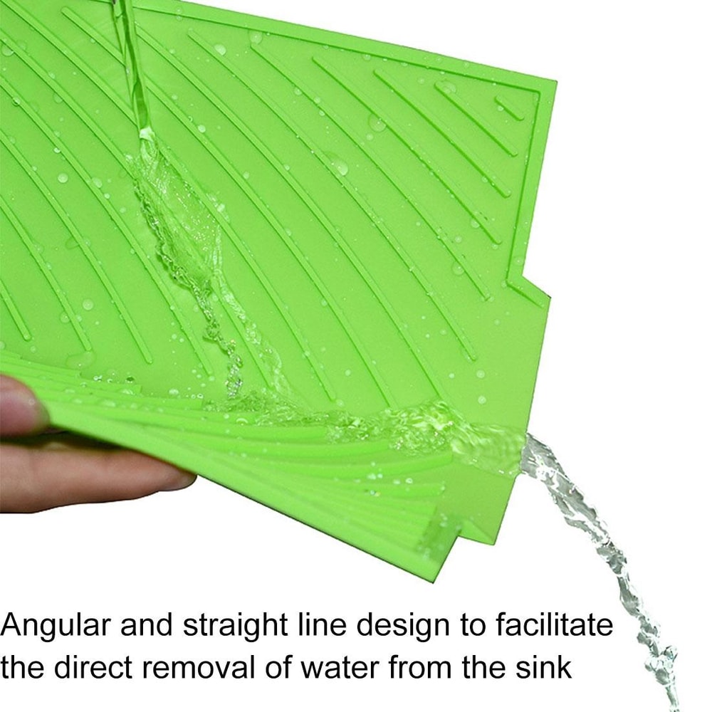 Multipurpose Silicone Dish Drying Mat Foldable Heat Resistant Kitchen Counter Trivet Pad