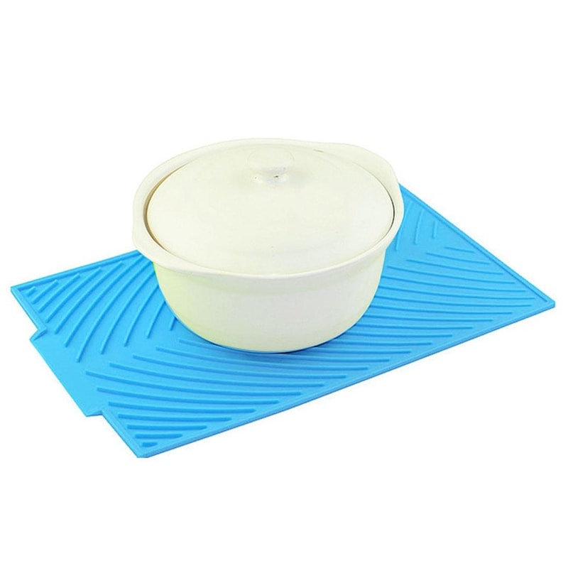 Multipurpose Silicone Dish Drying Mat Foldable Heat Resistant Kitchen Counter Trivet Pad
