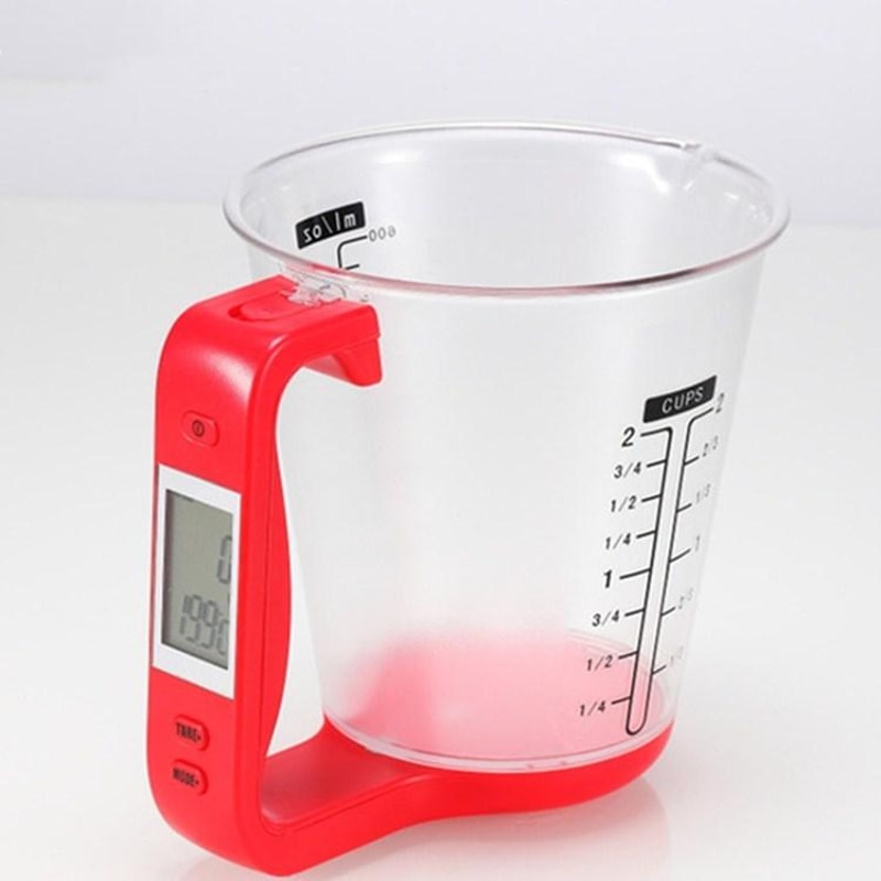 Digital Kitchen Scale And Measuring Cup With Thermometer 8