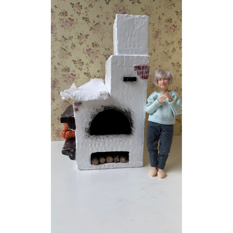 Tiny Rustic Clay Oven For Miniature House 0