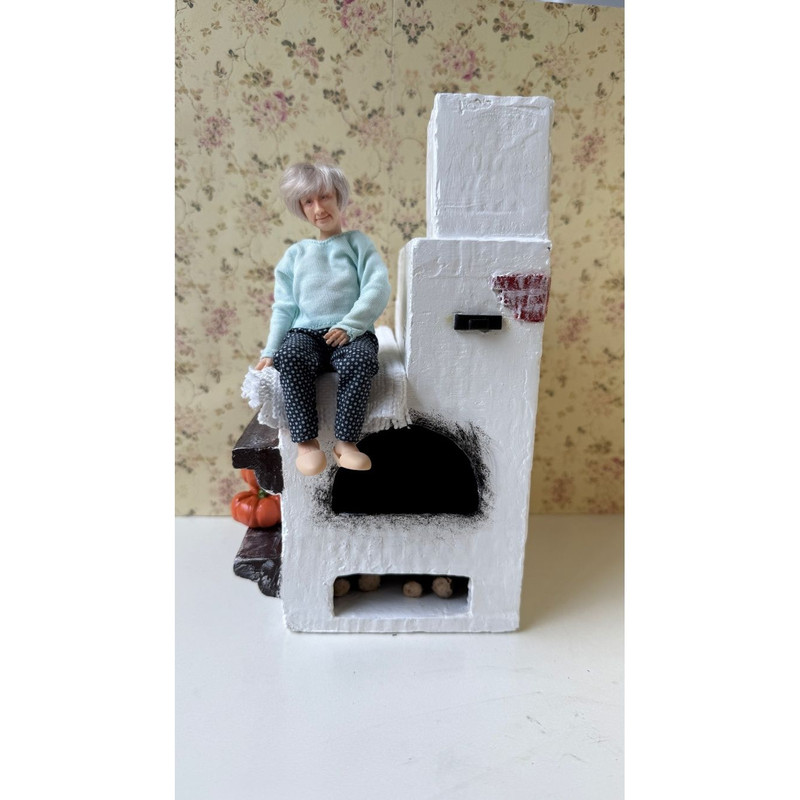 Tiny Rustic Clay Oven For Miniature House 1