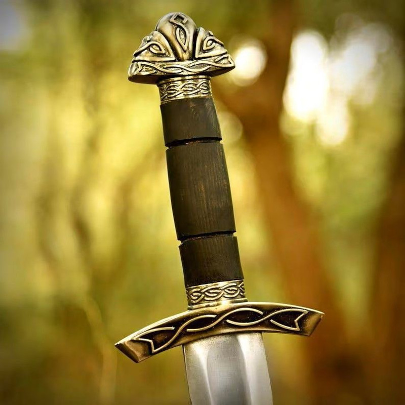 Handmade Full Tang Viking Sword Roman Sword With Scabbard 0