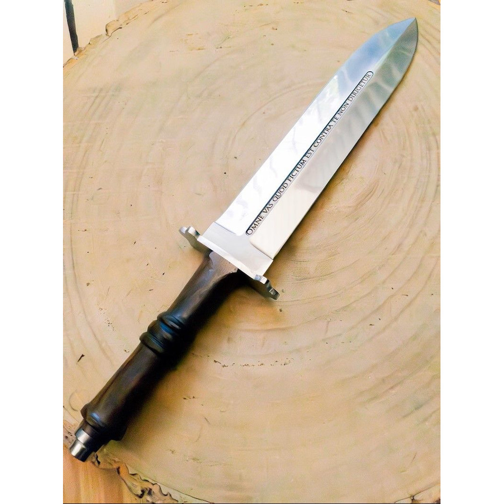 Dagger Knife Short Dagger 1085 Steel Rosewood Handle Includes With Leather Sheath 0