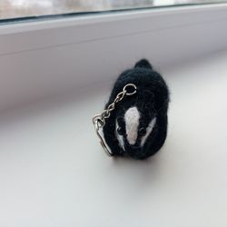 keychain bag pendant badger