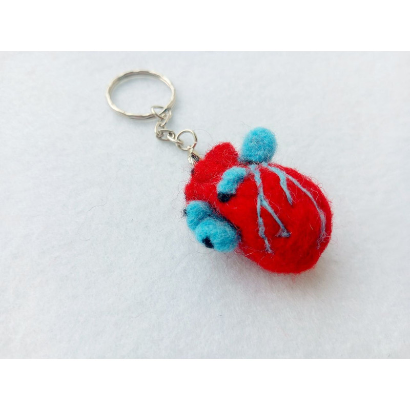 Handmade Keychain Heart 1