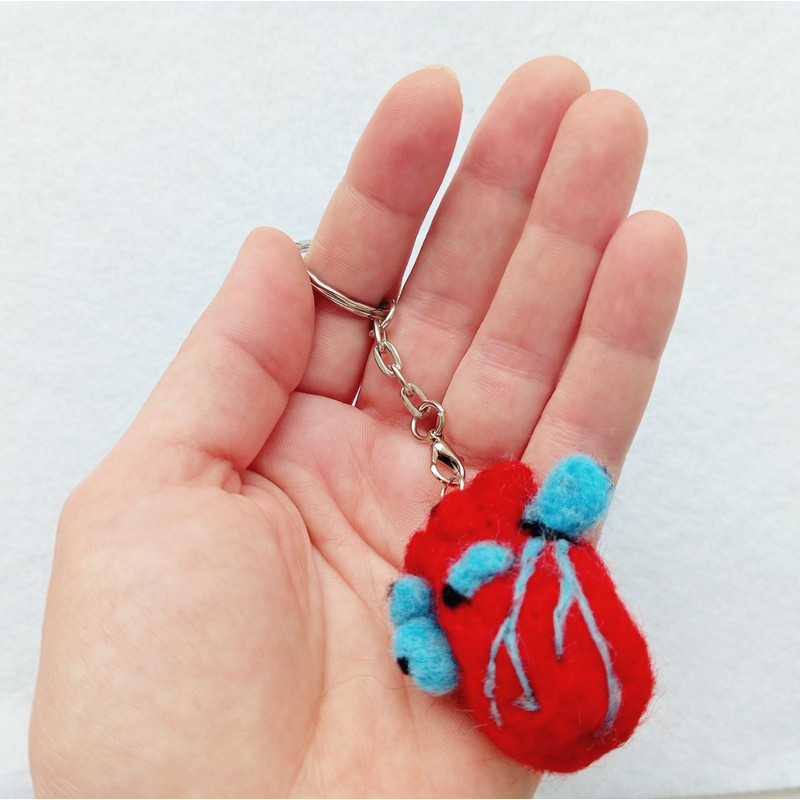 Handmade Keychain Heart 2
