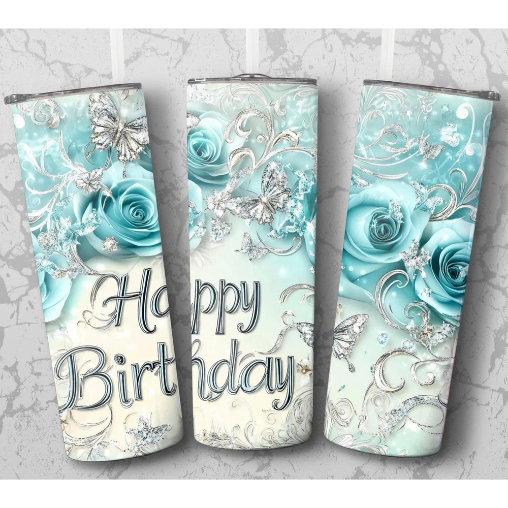 Happy Birthday Tumbler Wrap PNG Birthday Gift Tumbler Wrap Digital Download Tumbler Wrap Seamless P 0