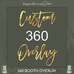 360 custom overlay photobooth 360 custom template videobooth