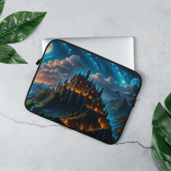 stylish laptop sleeve - water-resistant padded protection for 15 devices