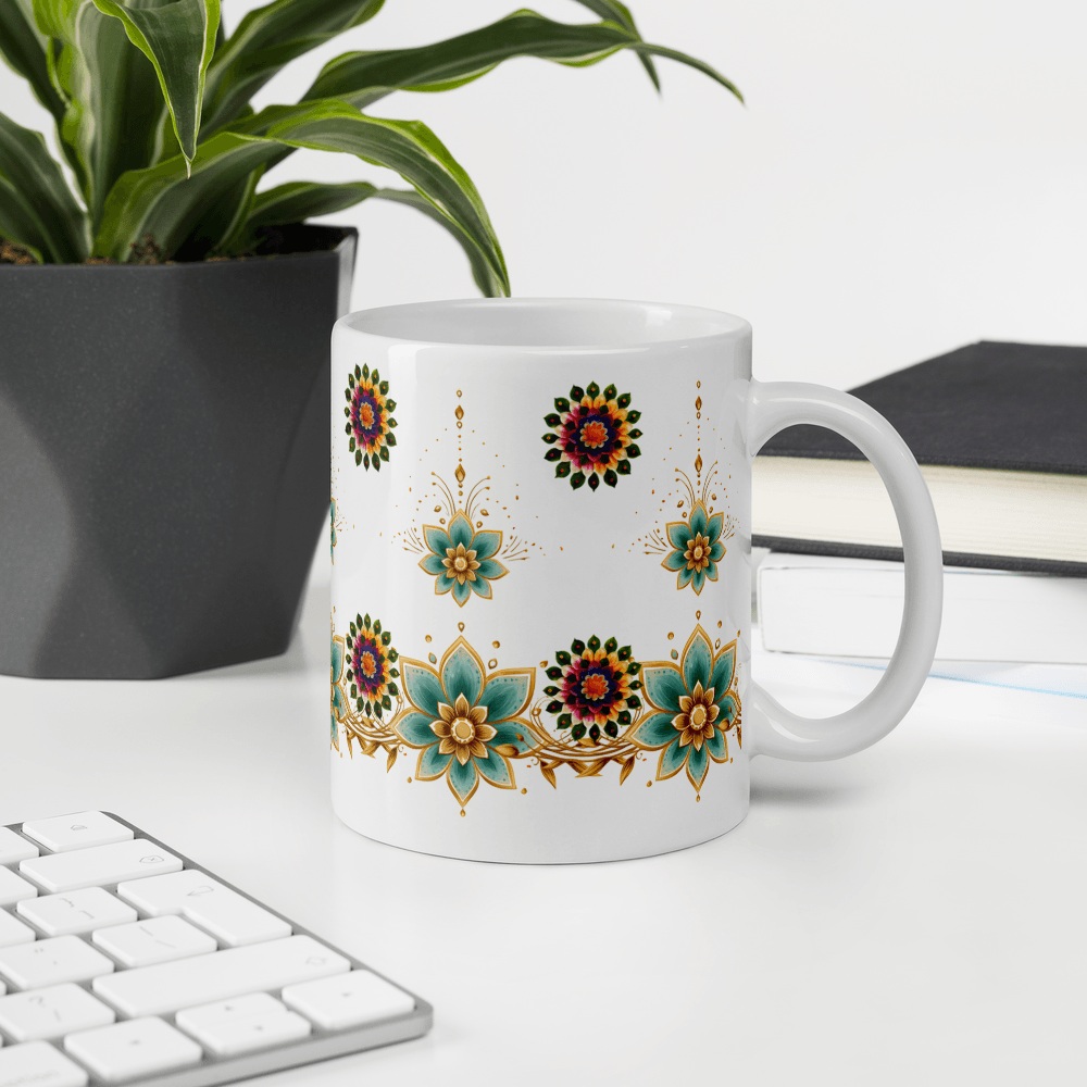 Glossy White Coffee Mug Perfect Gift For Home Office 3