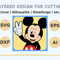 Layered Design Of Mickey Mouse For Paper And Laser Cutting Machines 5