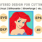Layered Design Of Little Mermaid For Paper And Laser Cutting Machines Shadow Box SVG Cricut Little 5