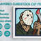 Layered Design Of Jason For Paper And Laser Cutting Machines Shadow Box SVG Cricut Jason 0