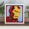 Layered Design Of Iron Man For Paper And Laser Cutting Machines Shadow Box SVG Cricut Iron Man 1