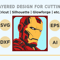 Layered Design Of Iron Man For Paper And Laser Cutting Machines Shadow Box SVG Cricut Iron Man 5