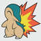 Layered Design Of Cyndaquil Pokemon For Paper And Laser Cutting Machines Cyndaquil Pokemon SVG Cric 3