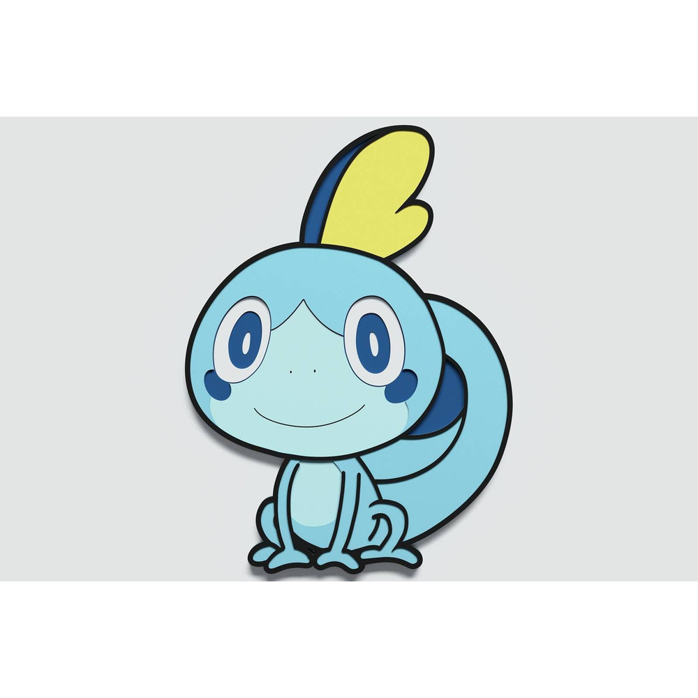 Layered Design Of Sobble Pokemon For Paper And Laser Cutting Machines Sobble Pokemon SVG Cricut Cut 3