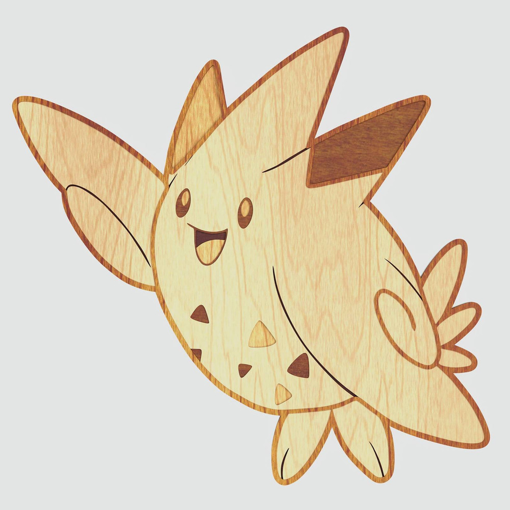 Layered Design Of Togekiss Pokemon For Paper And Laser Cutting Machines Togekiss Pokemon SVG Cricut 2