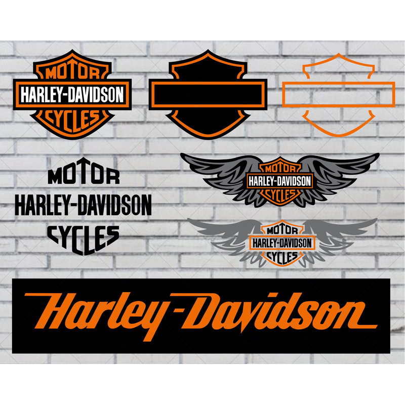 Harley Davidson Svg Bundle Motorcycle Svg Harley Davidson Logo Svg Motors Svg Cricut Digital Downlo 0