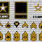 Army Svg Bundle Army Ranks Svg US Army Logo Svg Military Svg Army Clipart Rank Svg Silhouette Digit 0