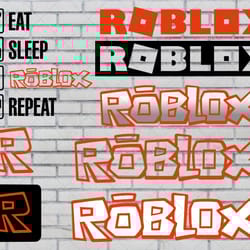 roblox svg bundle, roblox logo svg, game svg, eat sleep roblox repeat svg, roblox clipart, digital download