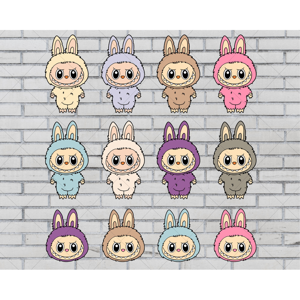 Labubu Svg Bundle Labubuu Sublimation Labubu Designs Svg Monster Characters Svg Labubu Face Svg Dig 0