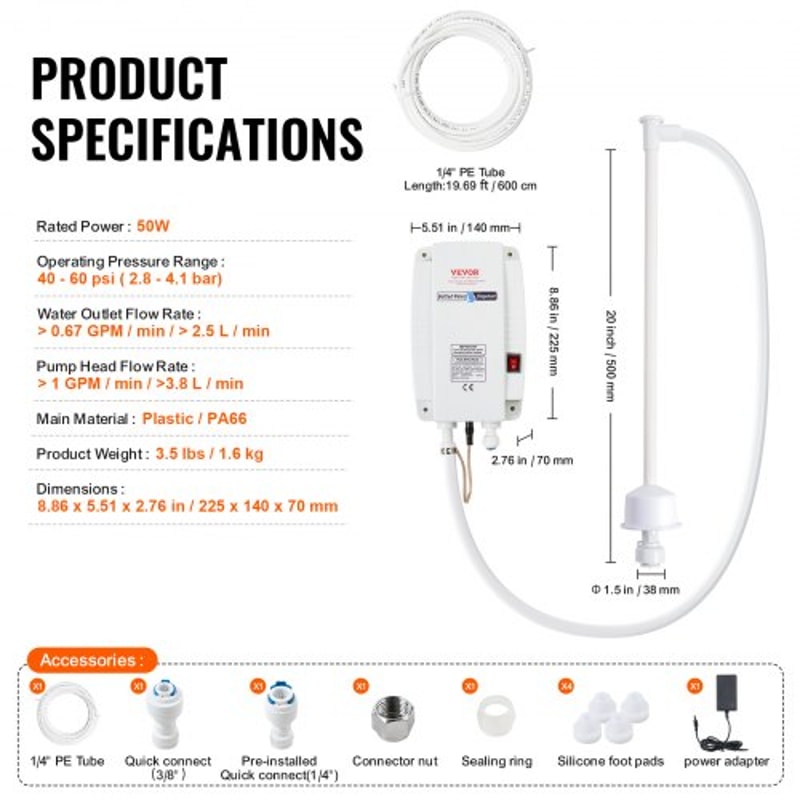 110V High Flow Bottled Water Dispenser Pump Single Inlet Work With CoffeeTea Makers Ice Machine Bev 7