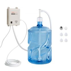 110v bottled water pump system with single inlet, high flow dispenser for refrigerator, coffee brewer, ice maker, bar