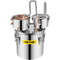 Alcohol Still Water Alcohol Distiller Copper Tube Kit With Circulating Pump  Thermometer Stainless  10