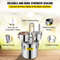 Stainless Steel Alcohol Distiller with Copper Tube, Thermometer & Water Pump, Home Brewing Kit with Double Thumper