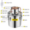 Alcohol Still Stainless Steel Distiller Kit, Water Alcohol Distiller Copper Tube Home Brewing Kit