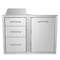 BBQ Island Storage Drawer Combo 295 W X 226 H Stainless Steel Outdoor Kitchen Organizer With Propan 10