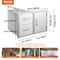Stainless Steel Outdoor Kitchen Drawers, 32.5" BBQ Island Storage with Access Door, Double Drawers & Built-In Towel